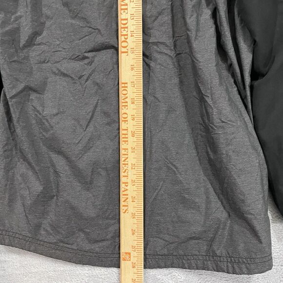 Adidas Jacket Men's M Full Zip Black Gray Nylon Blend Hooded - Picture 7 of 8